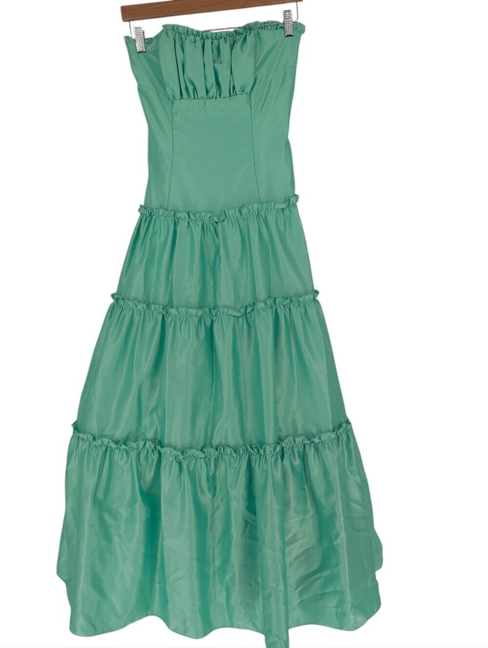Vintage Jessica McClintock For Gunne Sax Strapless Tiered Dress Size 5/6